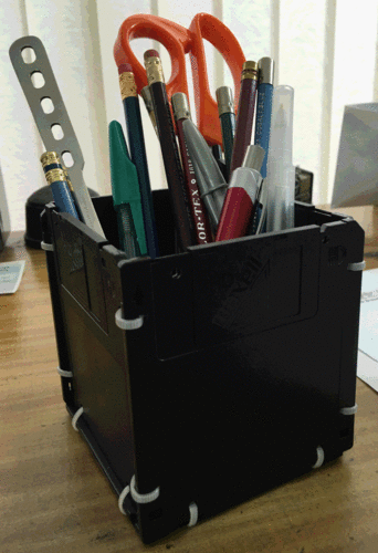 Floppy Disk Pencil Box